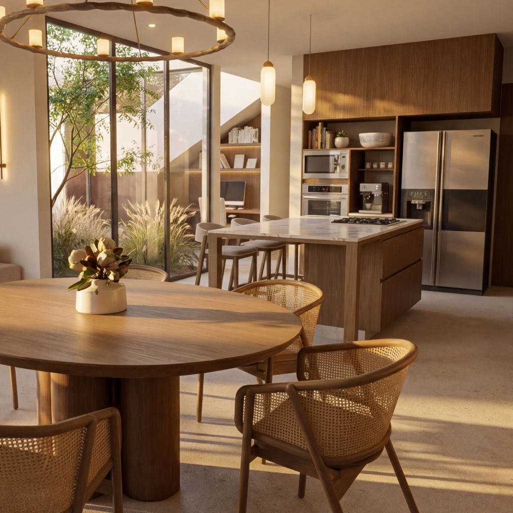 Marena kitchen and living room areas