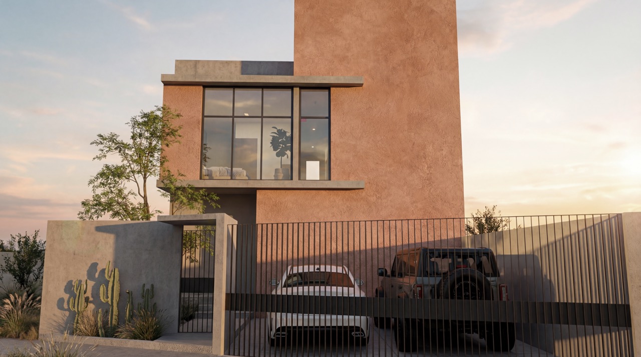 Luxury rooftop dining area with sunset views