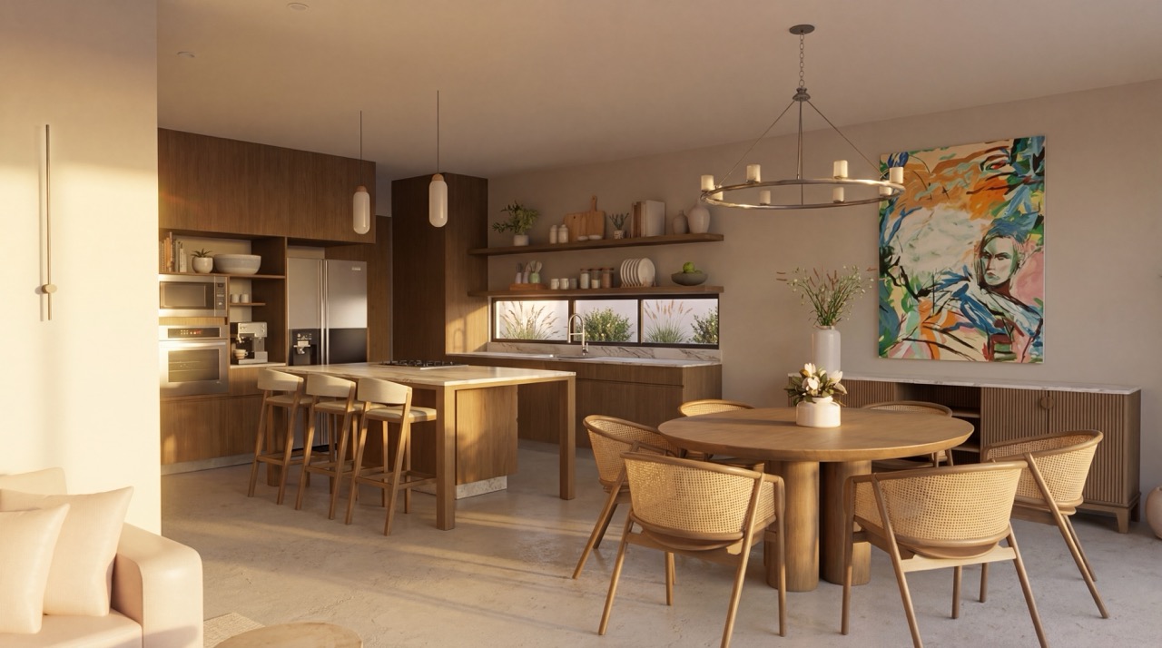 Exterior of a luxury minimalist villa in San José del Cabo