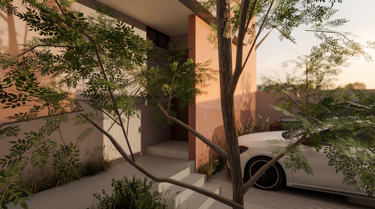 Exterior of a luxury minimalist villa in San José del Cabo